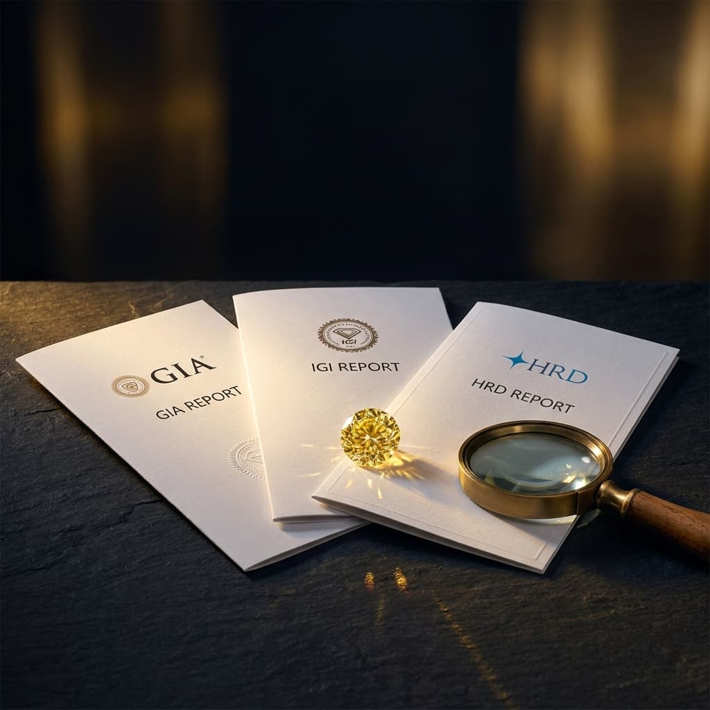 GIA vs IGI vs HRD: Certification Standards for Fancy Color Diamonds Compared