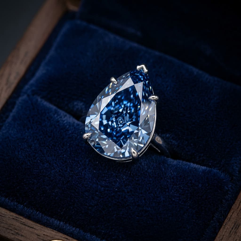 Natural fancy blue diamond, Ultra Rare
