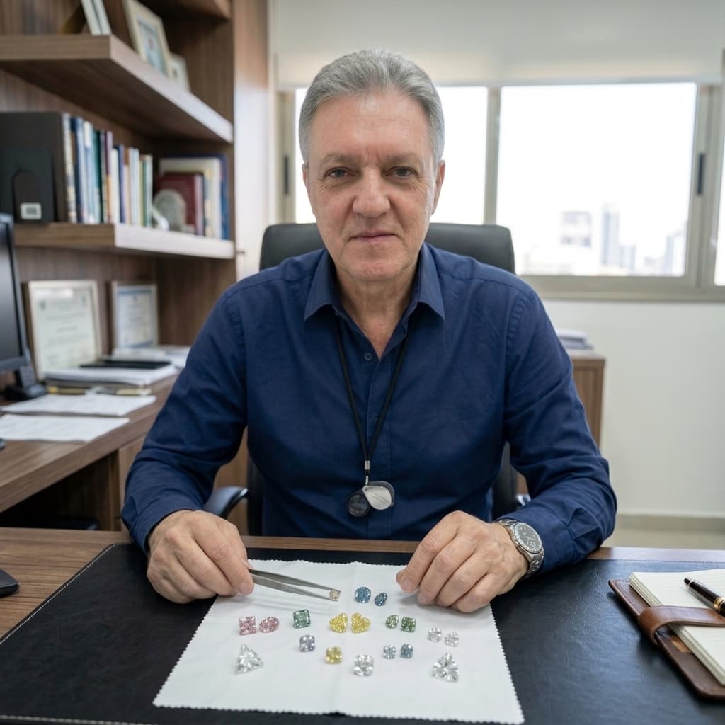 Inside the private office of S.RONEN DIAMOND LTD at the Israel Diamond Exchange